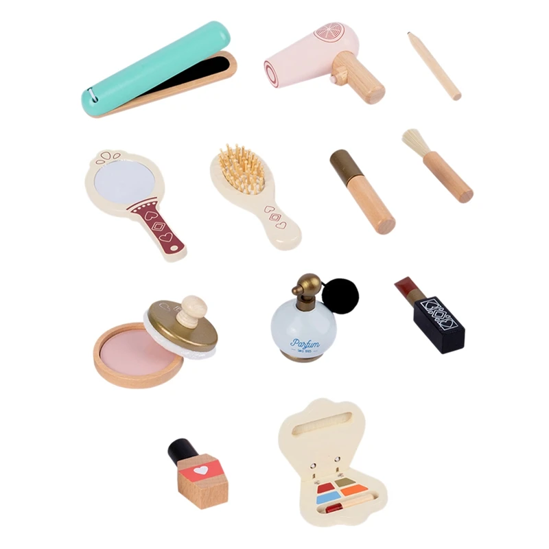 Baby Wooden Girls Make Up Set Toys Pretend Play Cosmetic Bag Beauty Hair Salon Toy Makeup Tools Kit For Christmas Gifts
Baby Wooden Girls Make Up Set Toys Pretend Play Cosmetic Bag Beauty Hair Salon Toy Makeup Tools Kit For Christmas Gifts