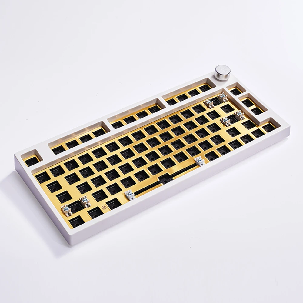 Беспроводная механическая клавиатура Keydous NJ80 2 4g BT5.0 Type-c RGB наборы сделай сам для WIN