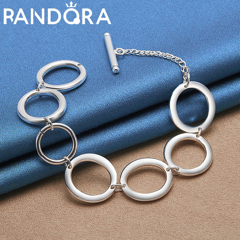 Charm Silver color Circle O Chain Bracelet For Elegant Women Fashion Pretty Party Wedding Accessories Gift Fine Jewelry 
Charm Silver color Circle O Chain Bracelet For Elegant Women Fashion Pretty Party Wedding Accessories Gift Fine Jewelry
