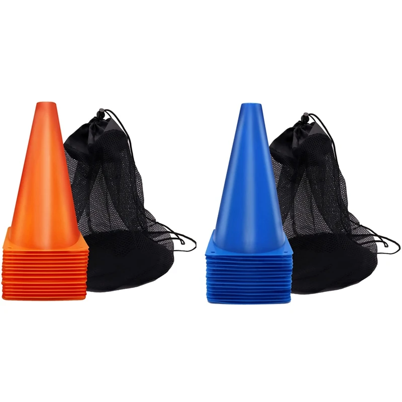 15 Pack 9 Inch Traffic Training Cones,Agility Field Marker Cones,For Football Basketball Practice
15 Pack 9 Inch Traffic Training Cones,Agility Field Marker Cones,For Football Basketball Practice