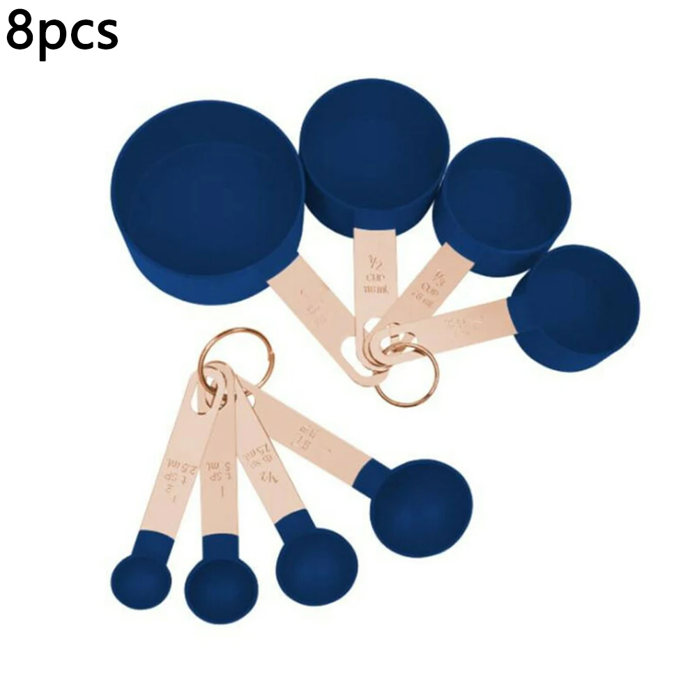 8Pcs/Set Stainless Steel Measuring Cups Spoons Kitchen Baking Cooking Tools Set 4 Spoons+4 Cups Blue Pink Gray Green
8Pcs/Set Stainless Steel Measuring Cups Spoons Kitchen Baking Cooking Tools Set 4 Spoons+4 Cups Blue Pink Gray Green
