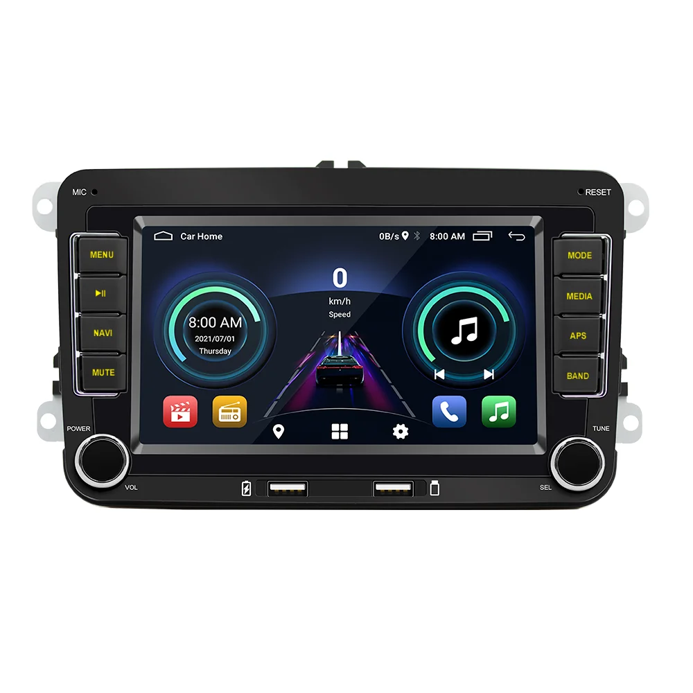 

7-дюймовый автомобильный Bluetooth MP5 плеер GPS-навигатор для VW/Passat/Touran/Caddy /Jetta Android автомобильный радиоприемник стерео автомобильный мультимедийный плеер
