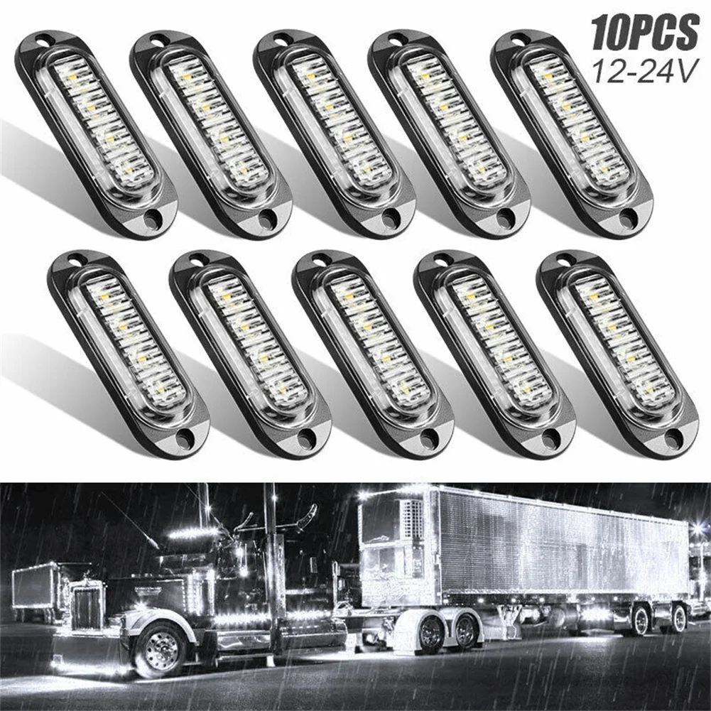 10X Red Car LED Trailer Truck Side Marker Lights 4LED Clearance RV Indicator 12V-24V For Trailers Trucks Carava Equippments
10X Red Car LED Trailer Truck Side Marker Lights 4LED Clearance RV Indicator 12V-24V For Trailers Trucks Carava Equippments