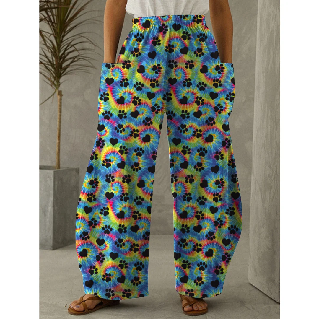 2022 New Summer Women's Clothes Long Pants Loose Casual Fashion Elastic Pocket Color Printed Oversize Daily Walking Wear
2022 New Summer Women's Clothes Long Pants Loose Casual Fashion Elastic Pocket Color Printed Oversize Daily Walking Wear