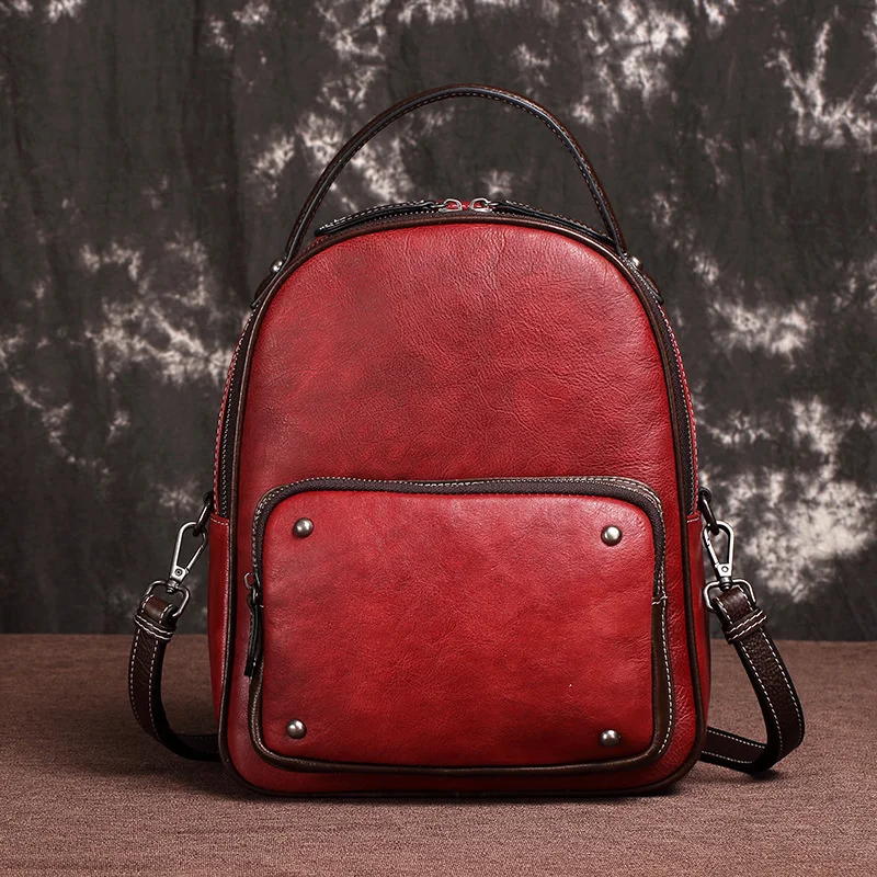 Vintage Fashion backpack purse for women genuine leather bagpack travel bags women's daypack girls mini backpack leather
Vintage Fashion backpack purse for women genuine leather bagpack travel bags women's daypack girls mini backpack leather
