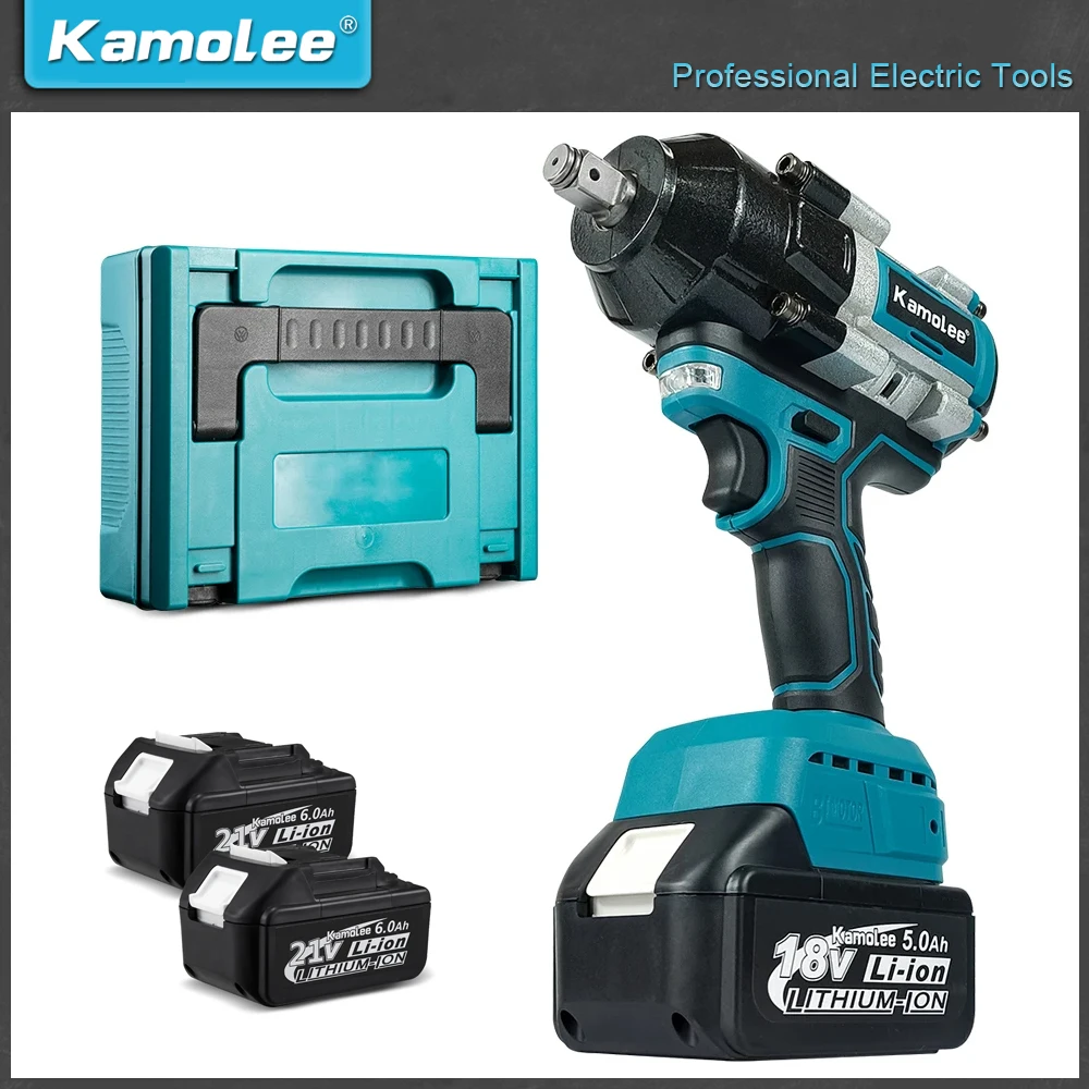 Гайковерт Kamolee DTW800 2100 нм 1/2 Ач бесщеточный Электрический беспроводной ударный