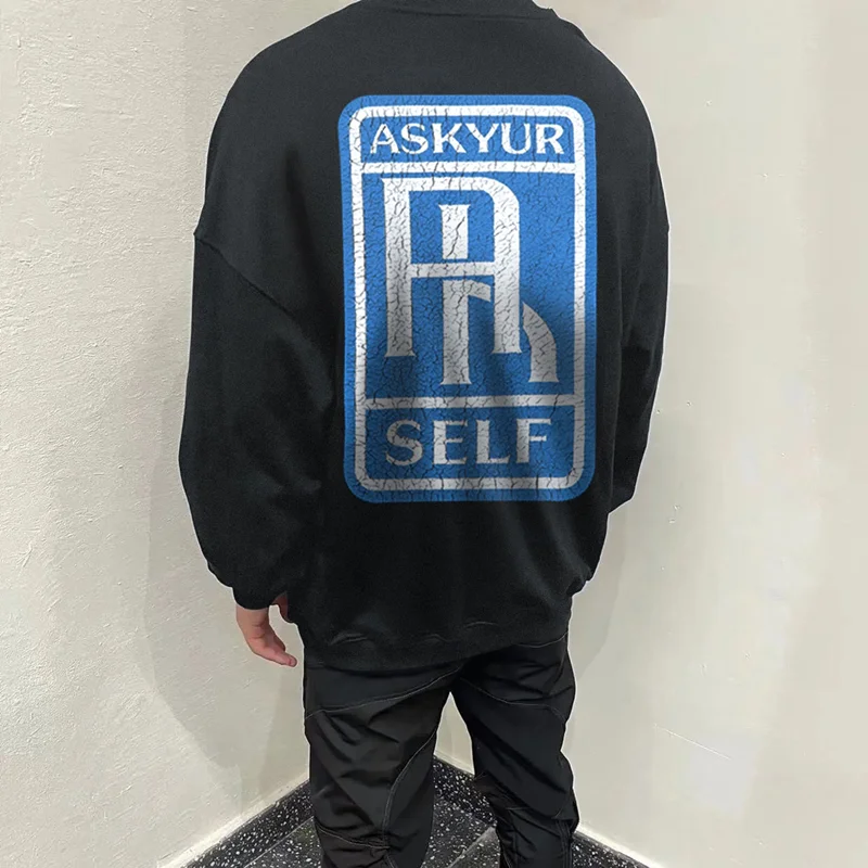 Blue Badge Askyurself Fashion Sweatshirts Men High Quality Double Logo Vintage White Askyurself Women Crewneck Hoodies
Blue Badge Askyurself Fashion Sweatshirts Men High Quality Double Logo Vintage White Askyurself Women Crewneck Hoodies