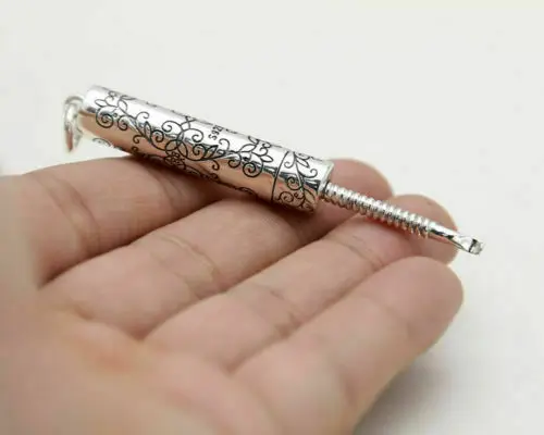 925 Sterling Silver Screwed Earwax Removal Ear Pick Buddhism Ohm Pendant A2574
925 Sterling Silver Screwed Earwax Removal Ear Pick Buddhism Ohm Pendant A2574