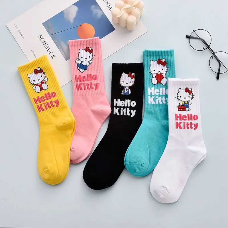 5pcs Sanrio Hellokitty Kawaii Socks Middle Tube Socks Cartoon Cute Tide Socks College Style Color Cotton Socks Pile Socks
5pcs Sanrio Hellokitty Kawaii Socks Middle Tube Socks Cartoon Cute Tide Socks College Style Color Cotton Socks Pile Socks
