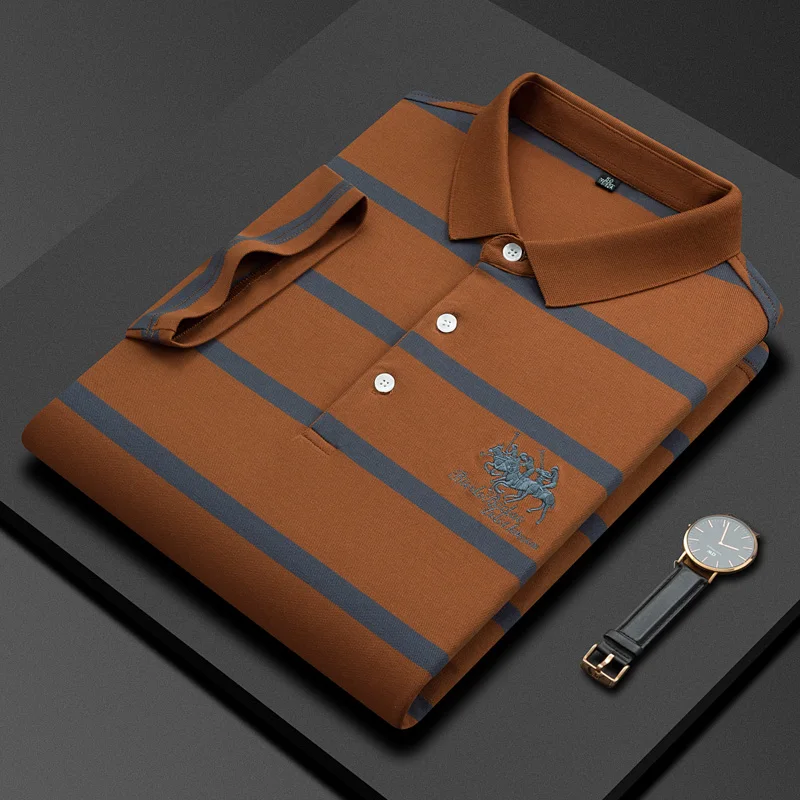 High-end Brand 2022 Polo Tshirts for Men Short Sleeve Business Summer Luxury Tops Lapel Men's Clothing Striped Polos Designer
High-end Brand 2022 Polo Tshirts for Men Short Sleeve Business Summer Luxury Tops Lapel Men's Clothing Striped Polos Designer