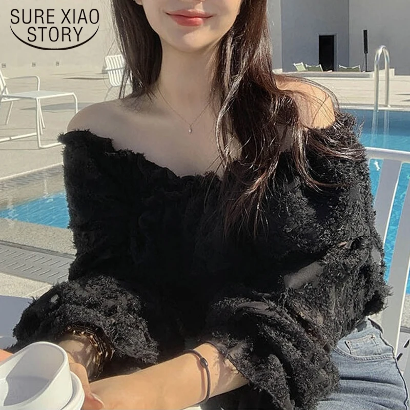 Sexy Slash Neck Crop Top Elegant Pleated Ruffle Blouse Women Slim Petal Sleeve Patchwork Solid Casual Vintage Shirt Blusas 18542
Sexy Slash Neck Crop Top Elegant Pleated Ruffle Blouse Women Slim Petal Sleeve Patchwork Solid Casual Vintage Shirt Blusas 18542