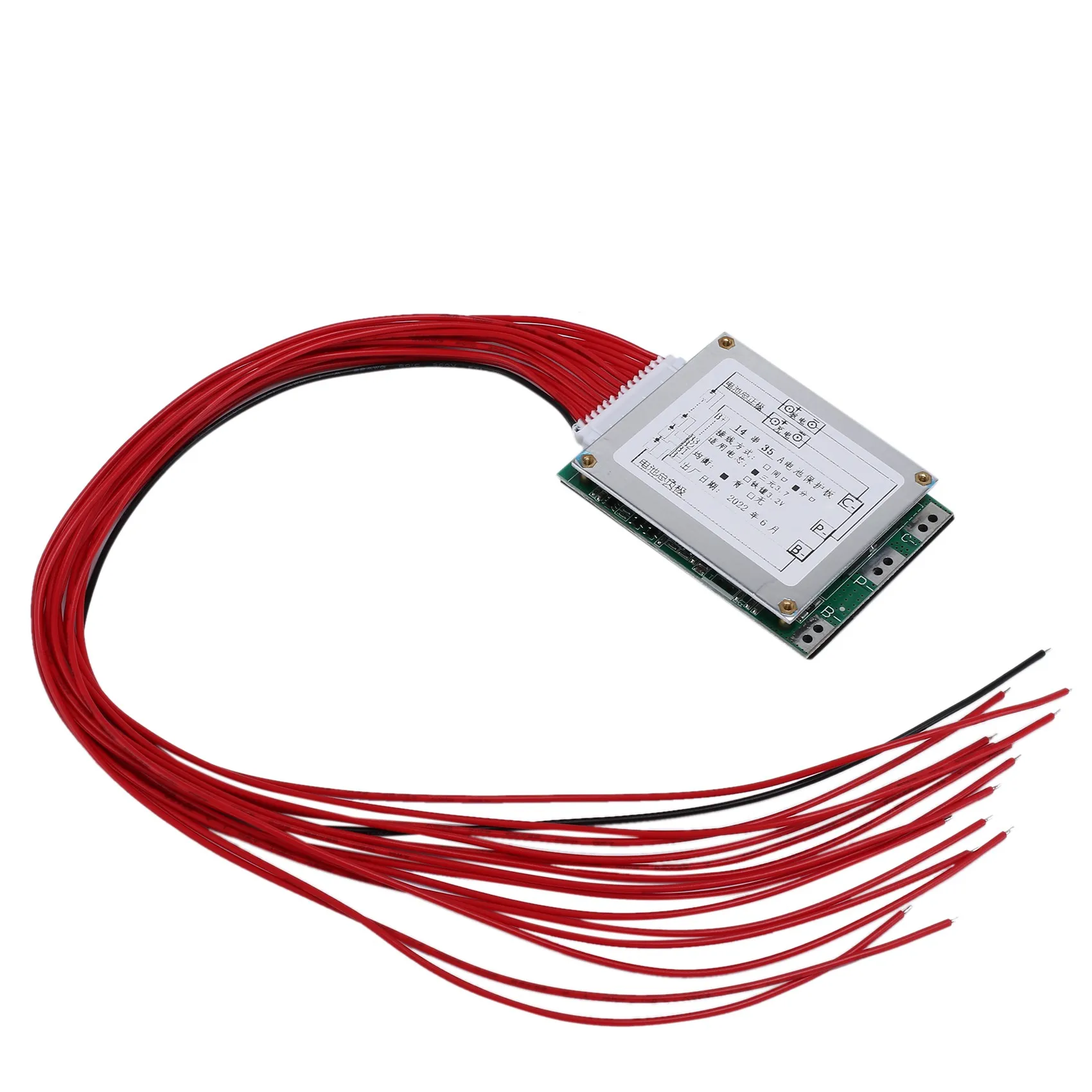 BMS 14S 52V 35A Li-Ion Lithium Battery Charger Protection Board Battery BMS Board with Balance Function for E-Bike
BMS 14S 52V 35A Li-Ion Lithium Battery Charger Protection Board Battery BMS Board with Balance Function for E-Bike
