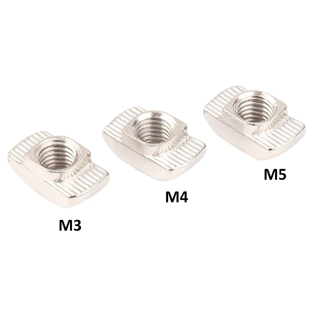 20/50pcs T-Nut M3/M4/M5 For 20 Series Slot T-Nut Sliding T Nut Hammer Drop In Nut Fasten Connector 2020 EU Aluminum Extrusion
20/50pcs T-Nut M3/M4/M5 For 20 Series Slot T-Nut Sliding T Nut Hammer Drop In Nut Fasten Connector 2020 EU Aluminum Extrusion