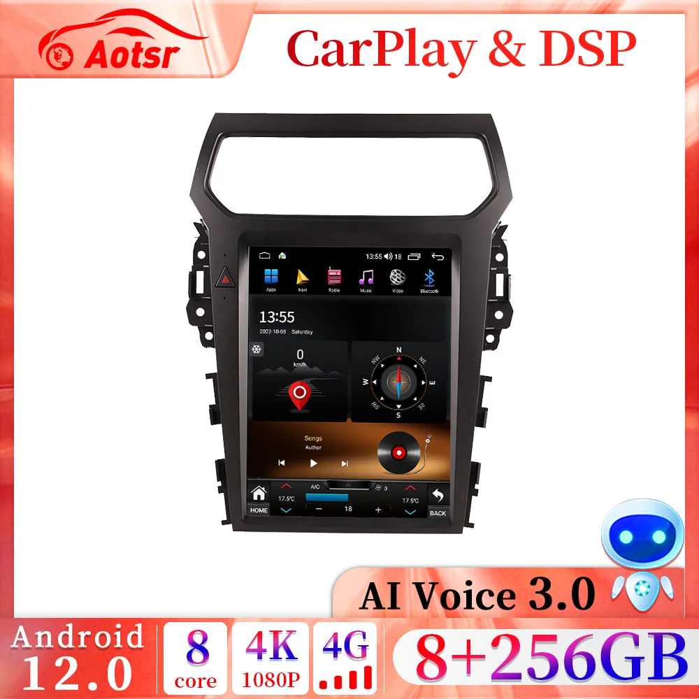 12.1 inch Tesla Screen For Ford Explorer 2011-2019 Android 12.0 Car Radio Multimedia Player GPS Navigation Auto Stereo Headunit
12.1 inch Tesla Screen For Ford Explorer 2011-2019 Android 12.0 Car Radio Multimedia Player GPS Navigation Auto Stereo Headunit