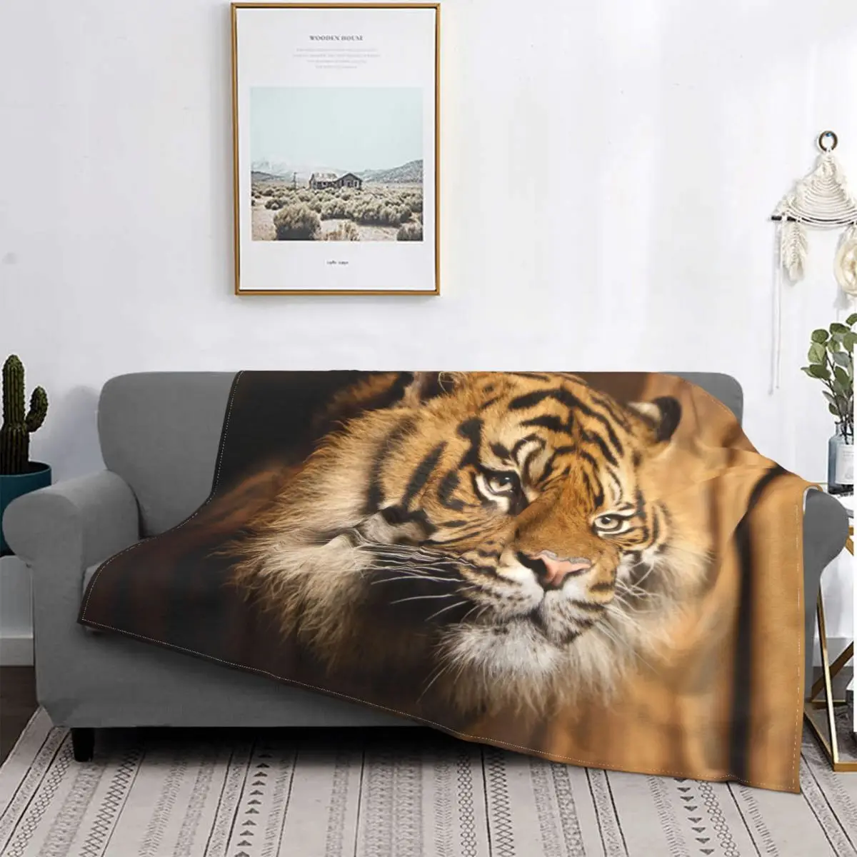 Bengal Tiger King Blankets Flannel Print Animal Lovers Portable Super Warm Throw Blanket for Bed Outdoor Rug Piece
Bengal Tiger King Blankets Flannel Print Animal Lovers Portable Super Warm Throw Blanket for Bed Outdoor Rug Piece
