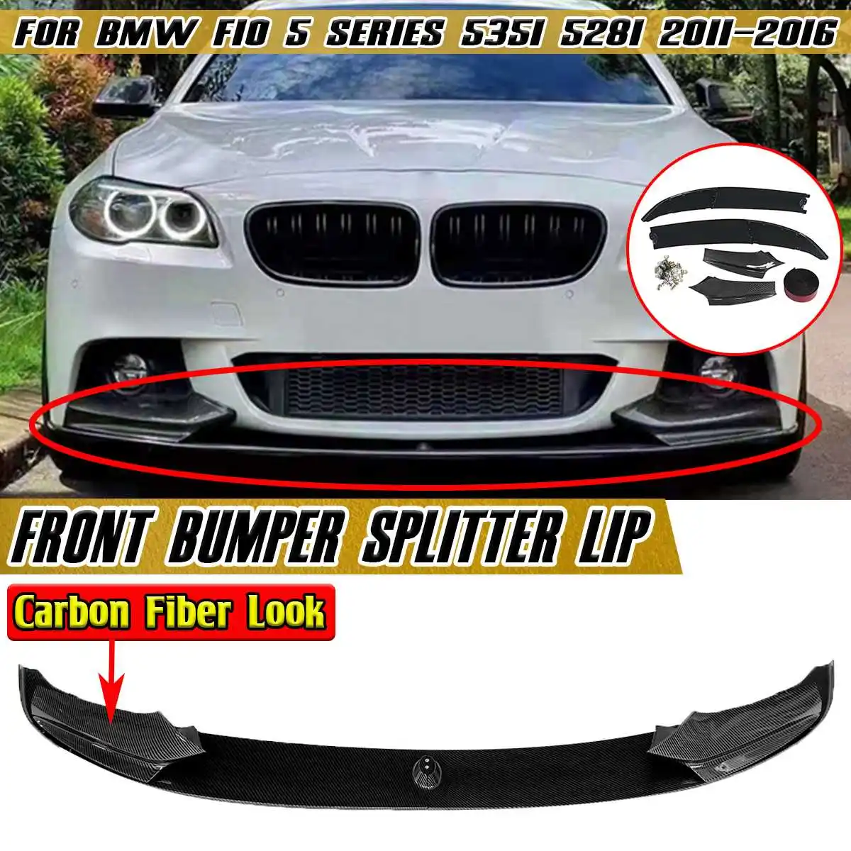 535i Комплект переднего бампера для BMW F10 5 Series 535i 528i M Sport 2011-2016
535i Комплект переднего бампера для BMW F10 5 Series 535i 528i M Sport 2011-2016