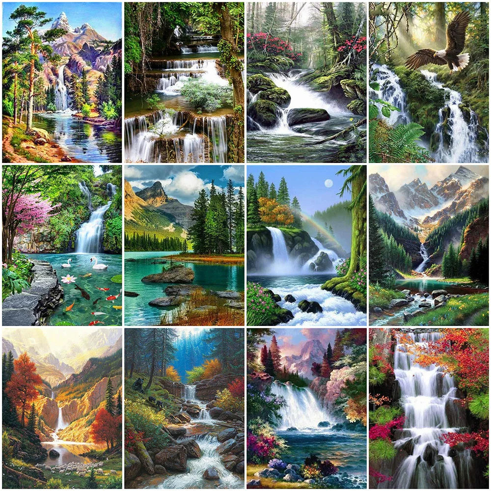 JIEME Diamond Painting Waterfall 5D DIY Diamond Embroidery Landscape Art Rhinestone Cross Stitch Needlework Decor for Home
JIEME Diamond Painting Waterfall 5D DIY Diamond Embroidery Landscape Art Rhinestone Cross Stitch Needlework Decor for Home