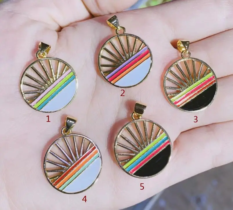 1pcs dripping oil horizon Jewelry Pendants for Jewelry Making Gold Plated Copper Zircon Necklace Charm Accessories fg4s
1pcs dripping oil horizon Jewelry Pendants for Jewelry Making Gold Plated Copper Zircon Necklace Charm Accessories fg4s