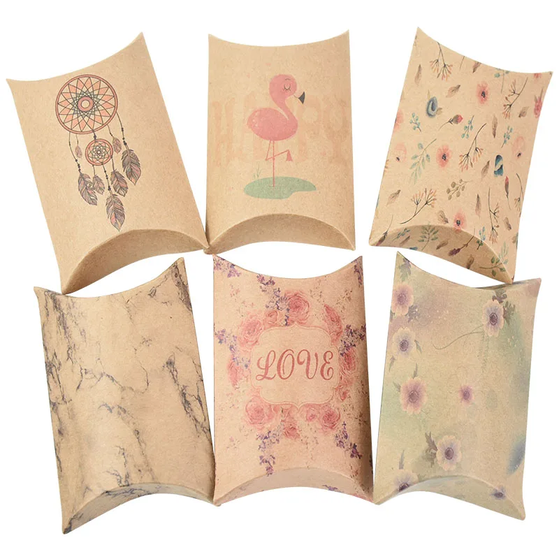 10/20 PCS Kraft Paper Pillow Candy Box Party Favors Gift Boxes For Baby Shower Birthday Thanksgiving Gifts Food Packaging Decor
10/20 PCS Kraft Paper Pillow Candy Box Party Favors Gift Boxes For Baby Shower Birthday Thanksgiving Gifts Food Packaging Decor