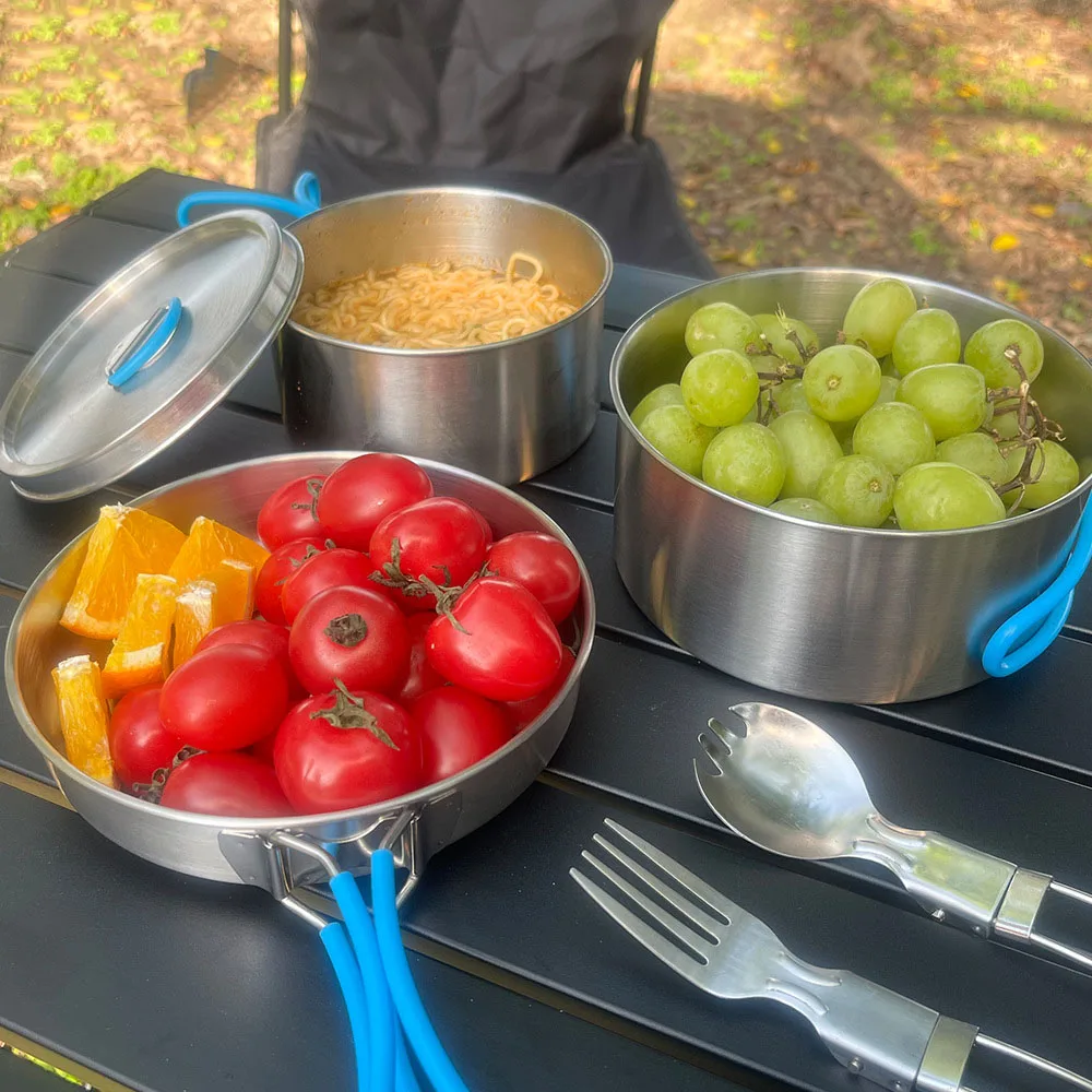 Camping Set Pot 304 Stainless Steel Frying Pan Cooking Barbecue Camping Cookware Set Pot Outdoor Portable Folding Stove Pot
Camping Set Pot 304 Stainless Steel Frying Pan Cooking Barbecue Camping Cookware Set Pot Outdoor Portable Folding Stove Pot