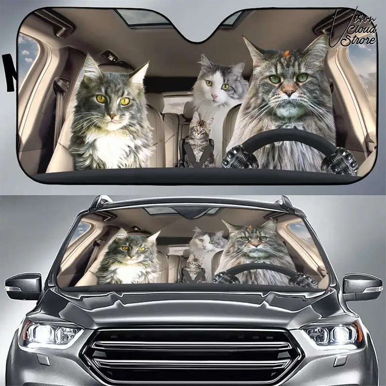 Maine Coon Family Cat Car Accessories Personalized Car Sun Shade Car Accessories Gift Decor Custom Car Gift For Him Gift For Dad
Maine Coon Family Cat Car Accessories Personalized Car Sun Shade Car Accessories Gift Decor Custom Car Gift For Him Gift For Dad