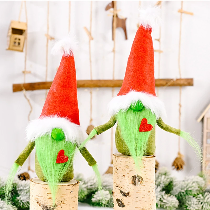 Christmas Doll Decor Red Heart Grinch Faceless Doll Ornaments Xmas Tree Pendant Home Decor Navidad New Year Cute Gift for Kid
Christmas Doll Decor Red Heart Grinch Faceless Doll Ornaments Xmas Tree Pendant Home Decor Navidad New Year Cute Gift for Kid