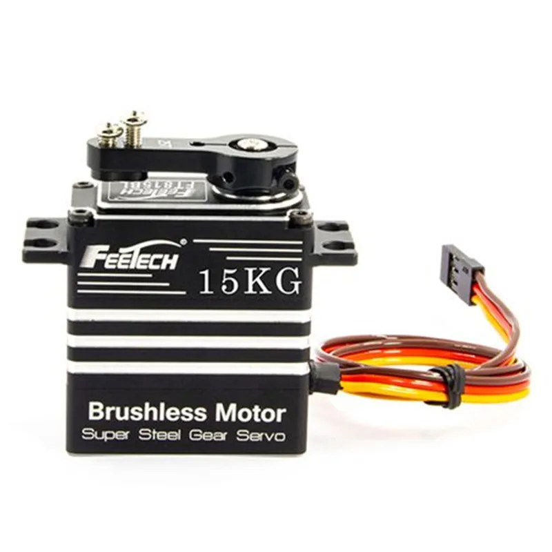 Feetech 6V-7.4V 15KG Aluminium Case steel Gear PWM digital 180 degree Brushless Servo motor with 25T metal Arm for RC cars robot
Feetech 6V-7.4V 15KG Aluminium Case steel Gear PWM digital 180 degree Brushless Servo motor with 25T metal Arm for RC cars robot
