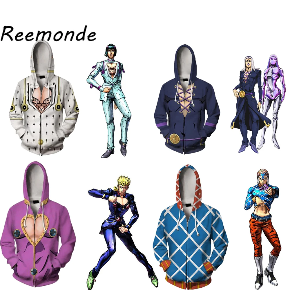 Jojo Bizzare Adventure Hoodies Sweatshirts Japanese Anime Cosplay Costumes Male Women Clothes Zipper Hat Jackets Tops Clothing
Jojo Bizzare Adventure Hoodies Sweatshirts Japanese Anime Cosplay Costumes Male Women Clothes Zipper Hat Jackets Tops Clothing
