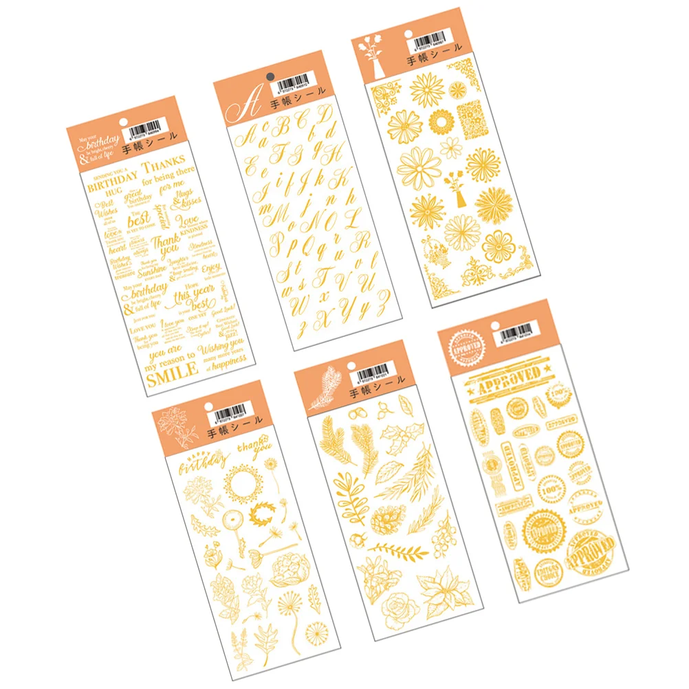 6 Sheets Self Adhesive Stickers DIY Stickers Scrapbook Planner Decals (Mixed Style)
6 Sheets Self Adhesive Stickers DIY Stickers Scrapbook Planner Decals (Mixed Style)