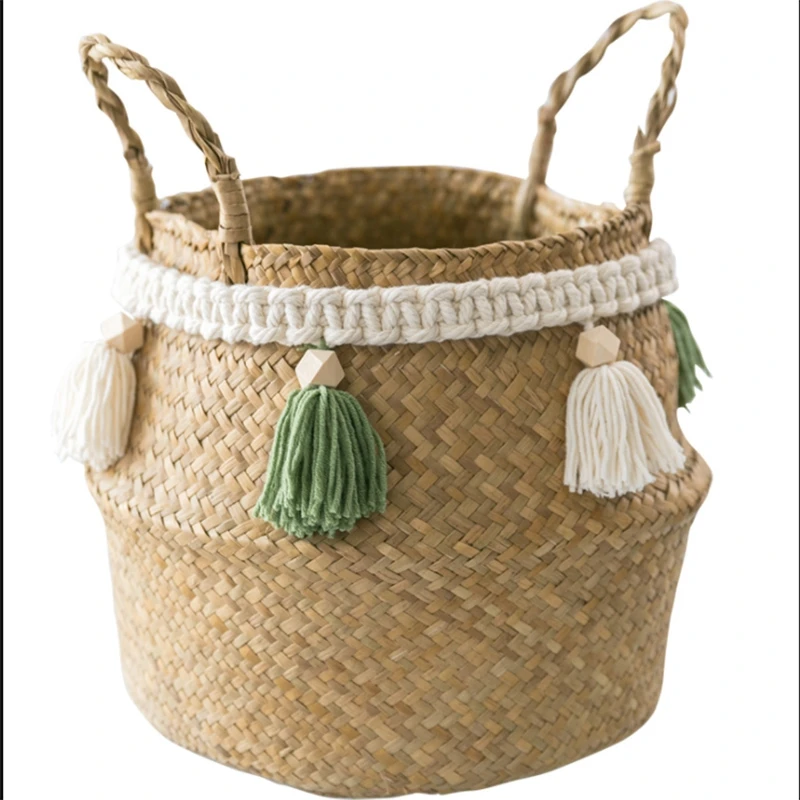 White Seagrass Basket Storage Woven Gift Basket Small Size Laundry Basket Plant Storage for Decoration
White Seagrass Basket Storage Woven Gift Basket Small Size Laundry Basket Plant Storage for Decoration