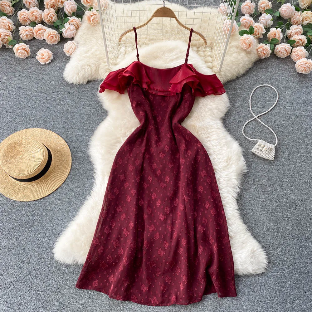 ZCWXM Летнее белое платье с открытыми плечами и рюшами, женская одежда, шифоновые подтяжки, Вечернее приталенное жаккардовое плетеное готичес...
ZCWXM Летнее белое платье с открытыми плечами и рюшами, женская одежда, шифоновые подтяжки, Вечернее приталенное жаккардовое плетеное готичес...