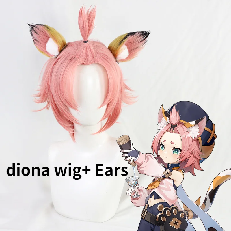 Game Genshin Impact DIona Wig Cosplay Heat Resistant Synthetic Short Pink Hair Halloween Party + Free Wig Cap+Ears
Game Genshin Impact DIona Wig Cosplay Heat Resistant Synthetic Short Pink Hair Halloween Party + Free Wig Cap+Ears