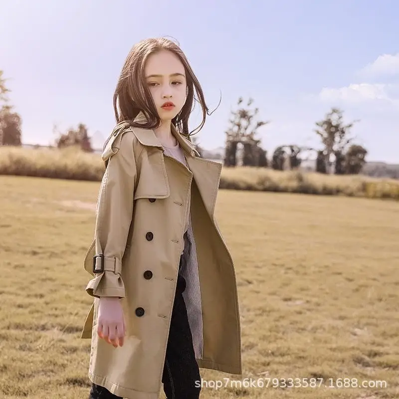 2022 New 4-14 Years Spring Autumn Teenager Girls Coat Long Style Fashion Windbreaker For Kids Children Outerwear
2022 New 4-14 Years Spring Autumn Teenager Girls Coat Long Style Fashion Windbreaker For Kids Children Outerwear