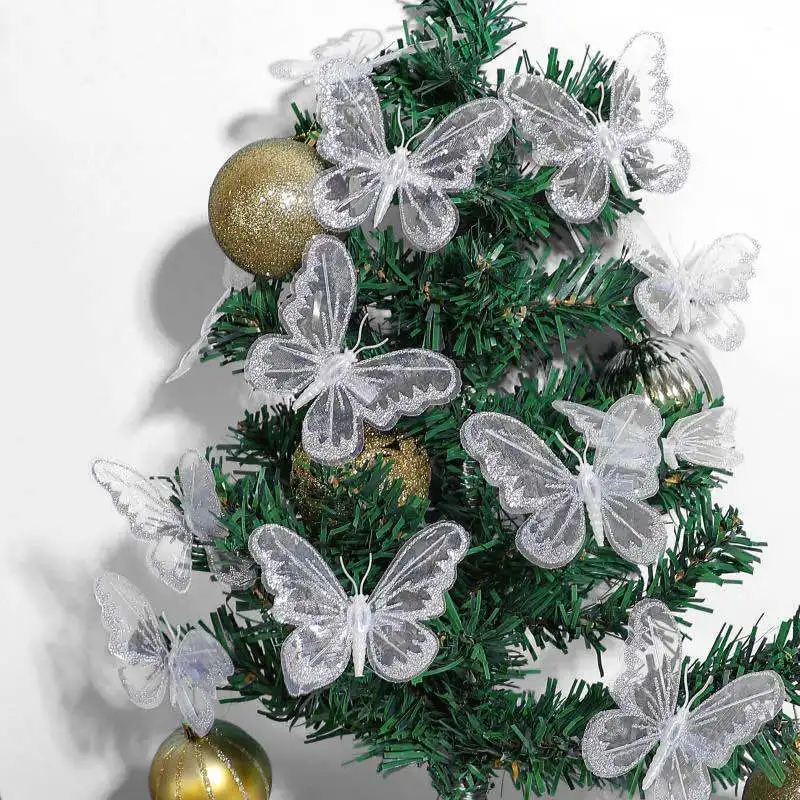 12pcs Christmas Tree Butterfly Clip Xmas Tree Pendant Butterfly Clip New Year Ornament for Home Decoration
12pcs Christmas Tree Butterfly Clip Xmas Tree Pendant Butterfly Clip New Year Ornament for Home Decoration