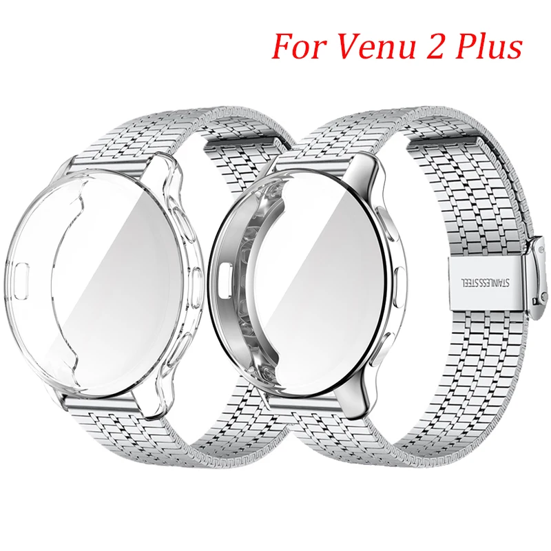 For Garmin Venu 2 Plus Strap Case Protector Metal Bracelet For Garmin venu 2 Wristband For Garmin Vivoactive 4 Protective Frame
For Garmin Venu 2 Plus Strap Case Protector Metal Bracelet For Garmin venu 2 Wristband For Garmin Vivoactive 4 Protective Frame
