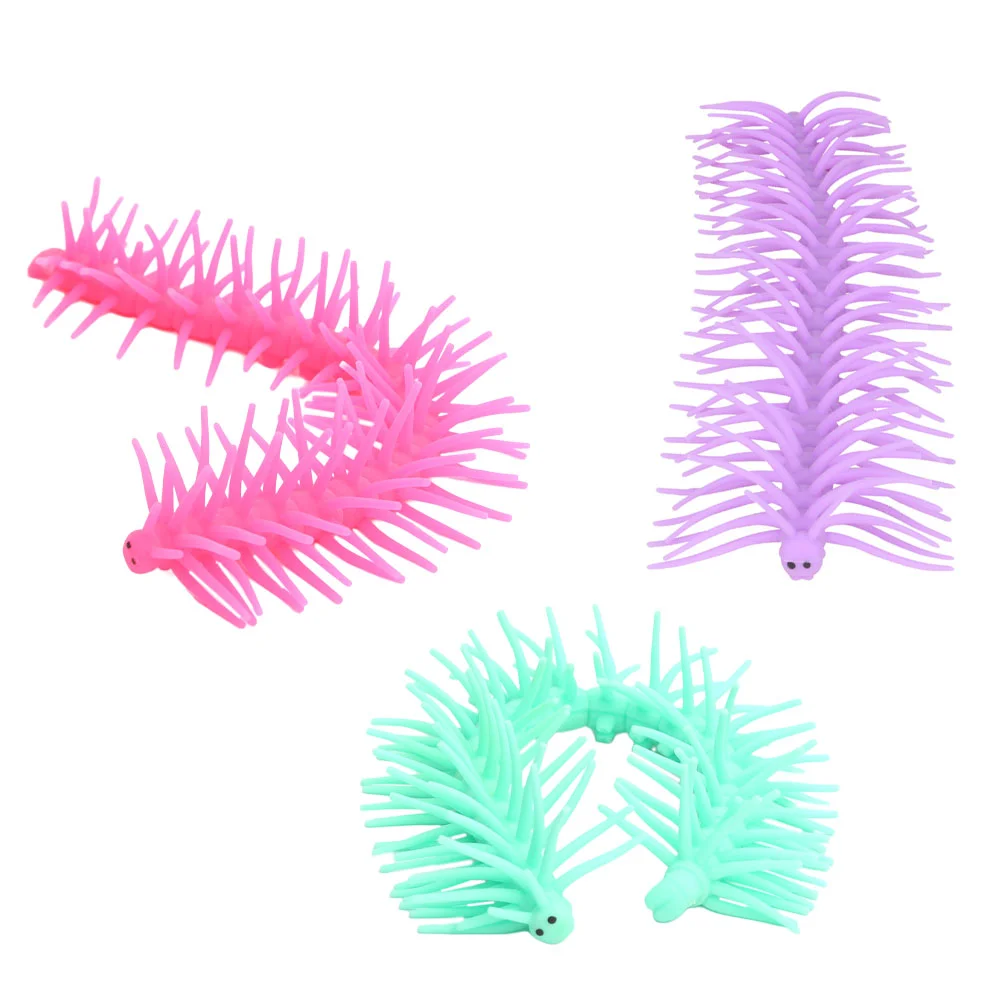 

Stretchy Centipede Toys Noodles Sensory Fidget Noodle Stress Bug Centipedes Trick String Prank Rubber Decompression Worm Props