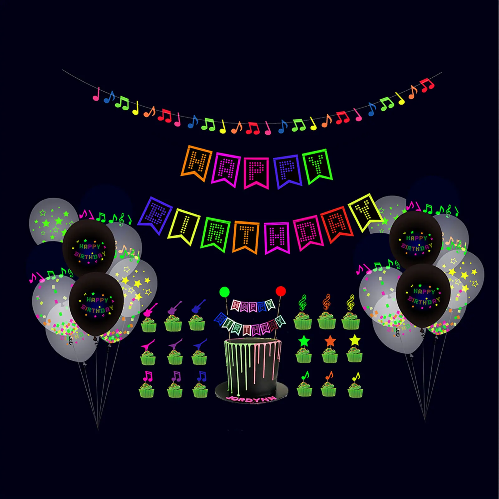 Party Favor Photo Props Glow Balloon Kit Reusable Note Garland Happy Birthday Banner Hat Home Neon Cake Topper Ribbon Backdrop
Party Favor Photo Props Glow Balloon Kit Reusable Note Garland Happy Birthday Banner Hat Home Neon Cake Topper Ribbon Backdrop