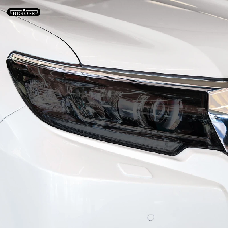 2Pcs Car Headlight Protection Tint Film Smoke Black Transparent TPU Sticker For Toyota Land Cruiser Prado 150 2018 2019 2020
2Pcs Car Headlight Protection Tint Film Smoke Black Transparent TPU Sticker For Toyota Land Cruiser Prado 150 2018 2019 2020