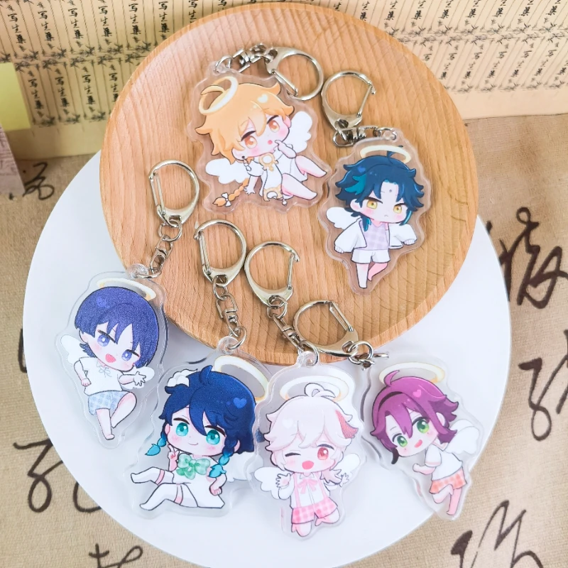 Anime Genshin Impact Figure Scaramouche Cosplay Keychain Acrylic Cute Venti Xiao Key Chains Bag Keyrings Game Gift For Friend
Anime Genshin Impact Figure Scaramouche Cosplay Keychain Acrylic Cute Venti Xiao Key Chains Bag Keyrings Game Gift For Friend