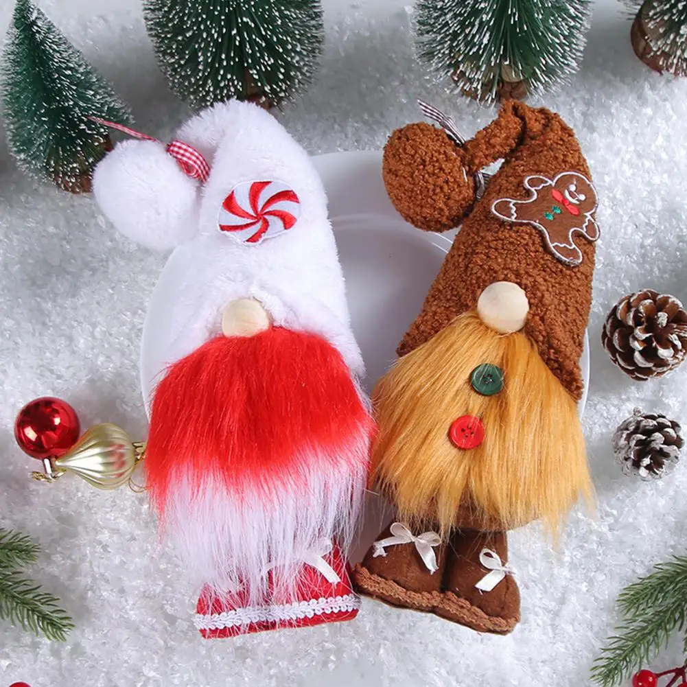 Holiday Gnome Decoration Handmade Christmas Gnome Dolls Adorable Plush Ornaments with Candy Canes Full Beards for Desktops
Holiday Gnome Decoration Handmade Christmas Gnome Dolls Adorable Plush Ornaments with Candy Canes Full Beards for Desktops