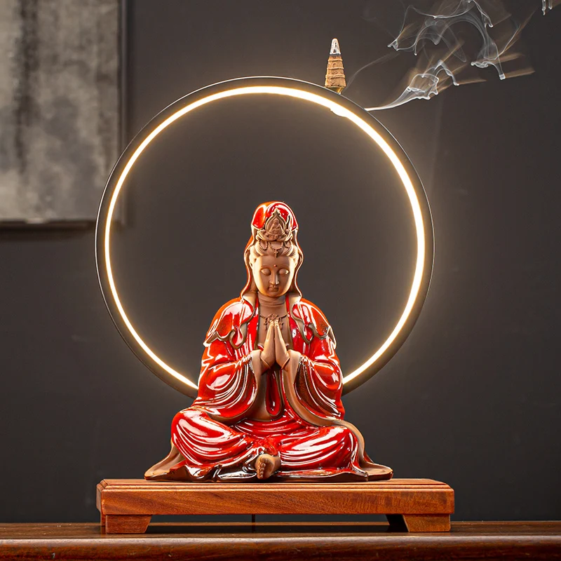 Подсвечник с лотосом Backflow, подсвечник для благовоний, водопад, китайский креативный держатель для благовоний, буддийский фонтан, поджигатель, домашний декор 
Подсвечник с лотосом Backflow, подсвечник для благовоний, водопад, китайский креативный держатель для благовоний, буддийский фонтан, поджигатель, домашний декор