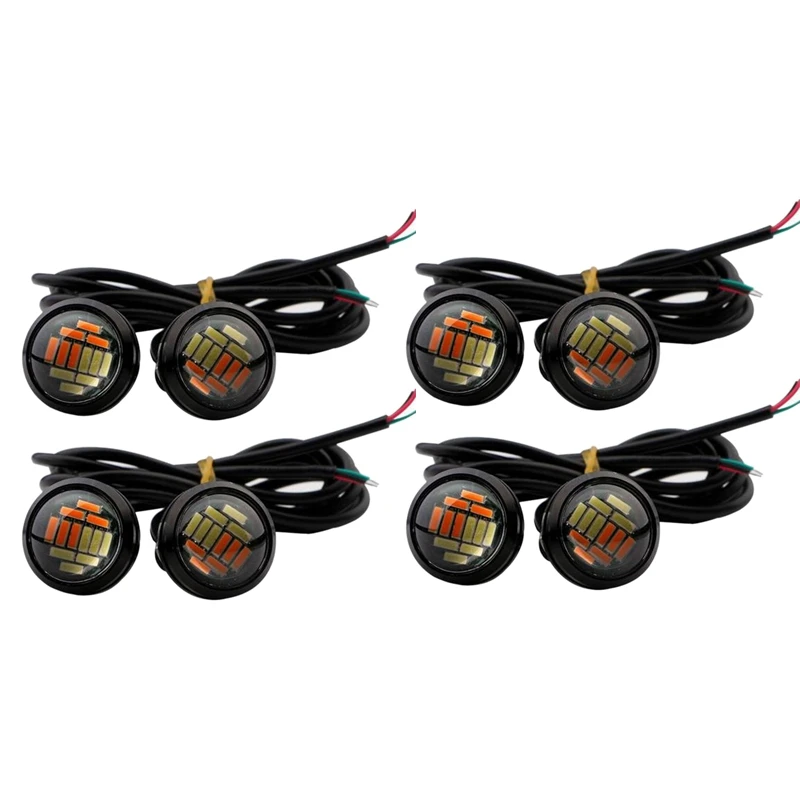 20 Pcs Car 12V 23Mm Dual Color Switchback 4014 12 LED Drl Eagle Eye Daytime Light
20 Pcs Car 12V 23Mm Dual Color Switchback 4014 12 LED Drl Eagle Eye Daytime Light