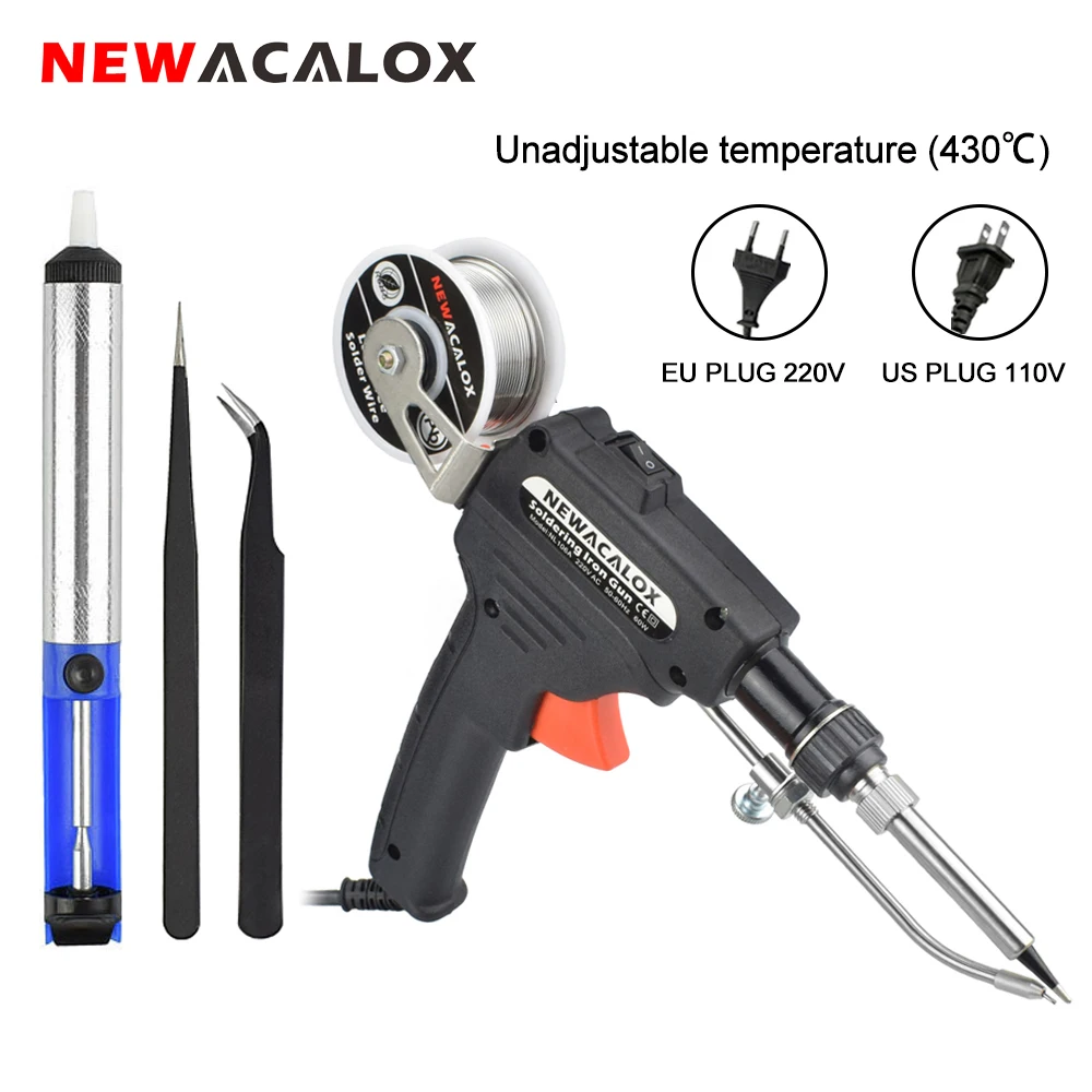Electric Soldering Iron 110V/220V 60W US/EUPlug Manual Soldering Gun External Internal Heating Automatically Send Tin Gun Tools
Electric Soldering Iron 110V/220V 60W US/EUPlug Manual Soldering Gun External Internal Heating Automatically Send Tin Gun Tools
