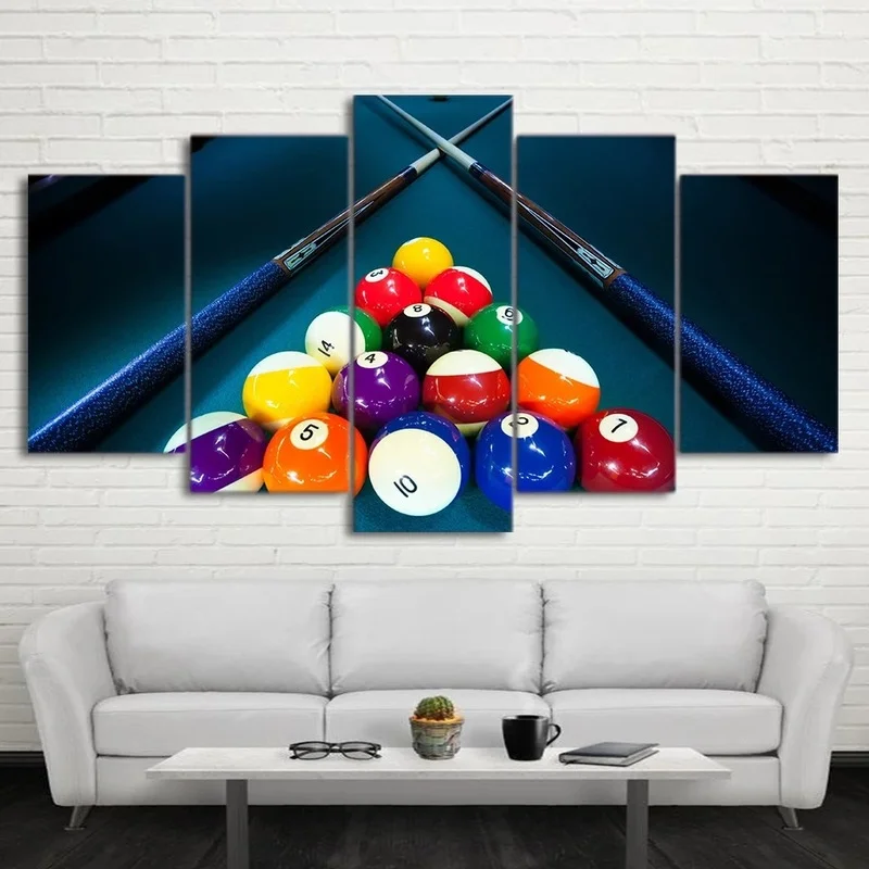 Room Decor 5 Panel Modular Picture Billiard Sports Canvas Painting Wall Art Posters and Prints Living Room Decor Home Decor
Room Decor 5 Panel Modular Picture Billiard Sports Canvas Painting Wall Art Posters and Prints Living Room Decor Home Decor