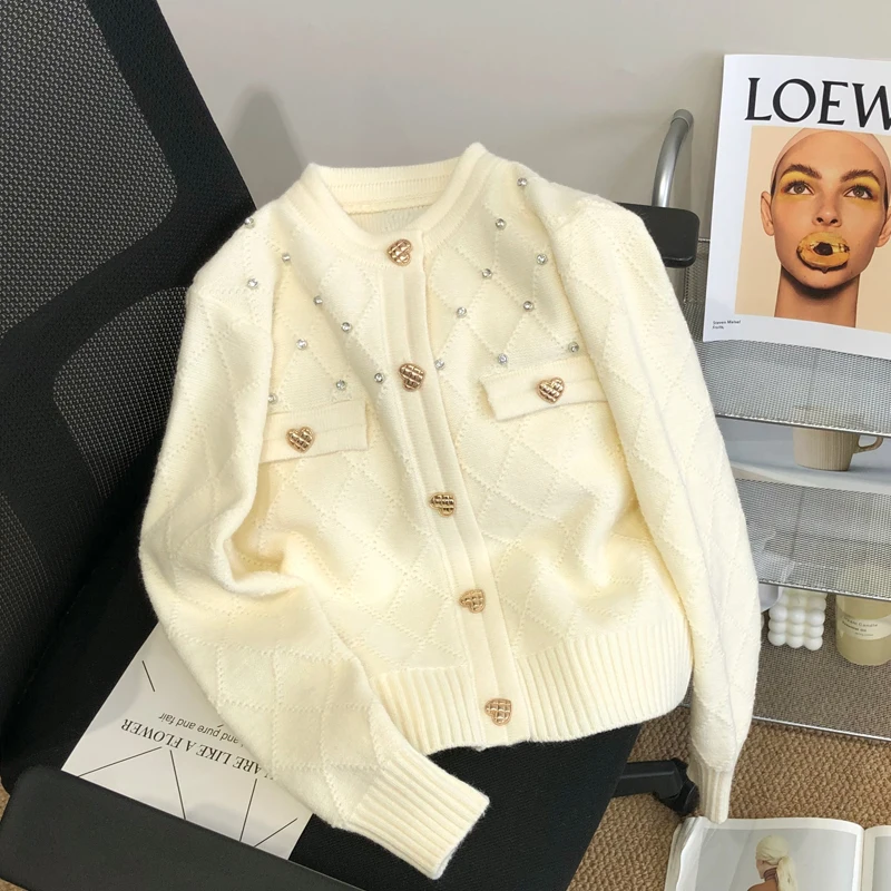 Woman Short Cardigan Tops Fashion Women Sweaters Elegant Button Long-Sleeved Jacket Knit Cardigans Sweater Female Outerwear 2022
Woman Short Cardigan Tops Fashion Women Sweaters Elegant Button Long-Sleeved Jacket Knit Cardigans Sweater Female Outerwear 2022