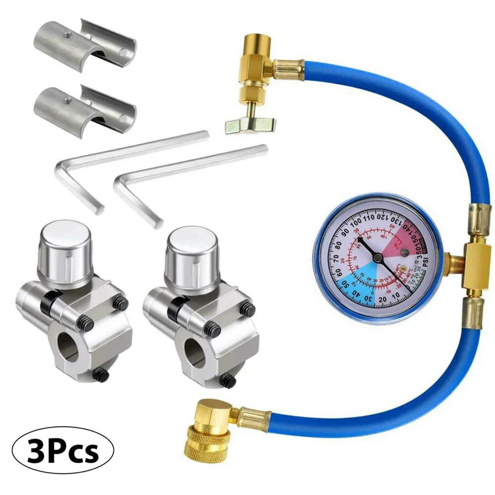 3Pcs Bullet Piercing Tap Valve Kit U-type Charging Hose Refrigerant Can Tank AP4502525/BPV31D/GPV14/GPV31/GPV38/GPV56/MPV31
3Pcs Bullet Piercing Tap Valve Kit U-type Charging Hose Refrigerant Can Tank AP4502525/BPV31D/GPV14/GPV31/GPV38/GPV56/MPV31