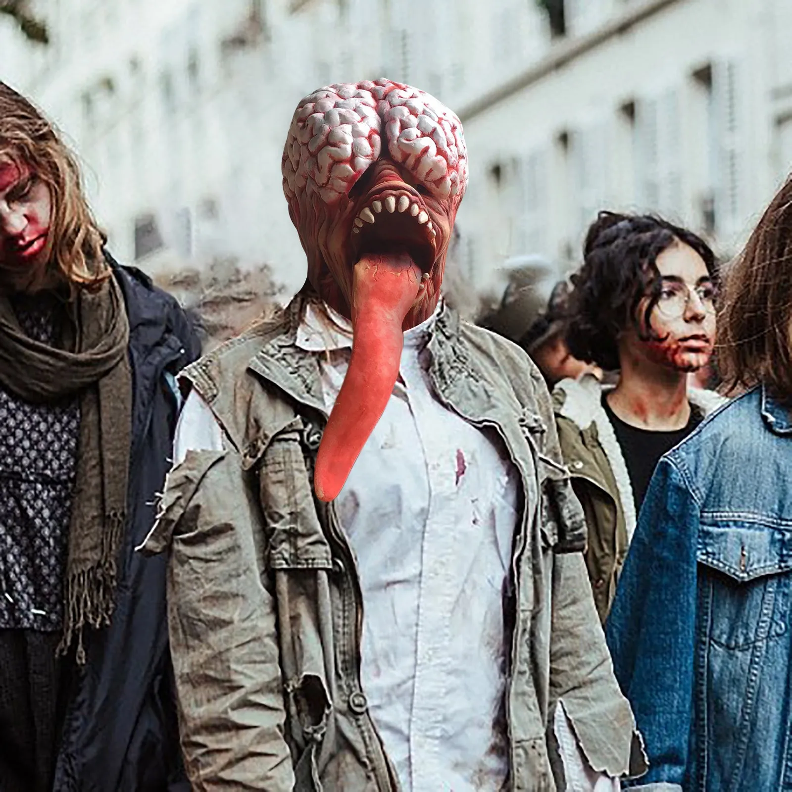 Halloween Party 9 Scary Big Heart Big Long Tongue Faceless Devil Latex Headgear Party Halloween Halloween Scary Headgear Fork
Halloween Party 9 Scary Big Heart Big Long Tongue Faceless Devil Latex Headgear Party Halloween Halloween Scary Headgear Fork