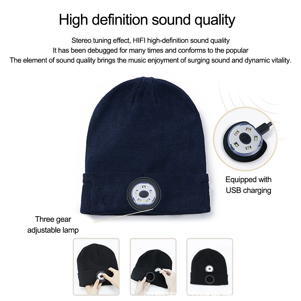 Bluetooth Beanie For Men Teen Fishing Jogging Work Wireless Earphones Led Luminous Music Hat Winter Outdoor Running Warm Cap
Bluetooth Beanie For Men Teen Fishing Jogging Work Wireless Earphones Led Luminous Music Hat Winter Outdoor Running Warm Cap