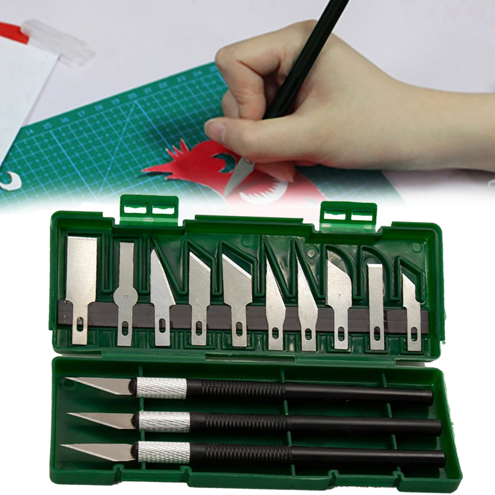 13Pcs/Set Art Carving Cutter With Box Craft Sculpture Paper Cutting Blade Precision Engraving Cutter Hand Tool Carving Tools
13Pcs/Set Art Carving Cutter With Box Craft Sculpture Paper Cutting Blade Precision Engraving Cutter Hand Tool Carving Tools