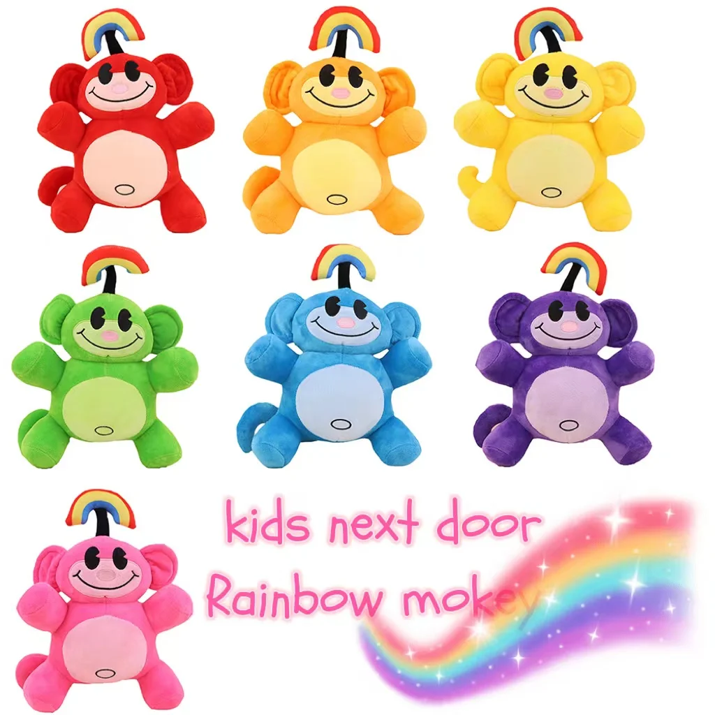 Rainbow Monkey Plush Toys Codename:Kids Next Door Colorful Monkey Doll Kawaii Plushie Gifts for Kids Christmas Gifts Baby Toys
Rainbow Monkey Plush Toys Codename:Kids Next Door Colorful Monkey Doll Kawaii Plushie Gifts for Kids Christmas Gifts Baby Toys